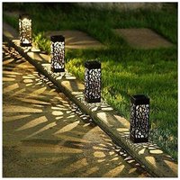 Garden Mile - 4pk Garden Solar Lights, led Lighting Silhouette Garden Solar Stake Light � 4 Pack
