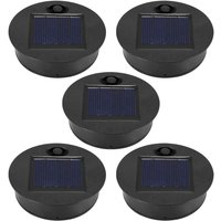 5 Pack Replacement Solar Light Parts(Top Size 2.76 Inches, Bottom 2.36 Inches),7 Lumens Warm White led Waterproof