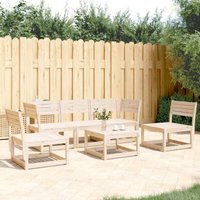 5 Piece Garden Sofa Set Solid Wood Pine Vidaxl
