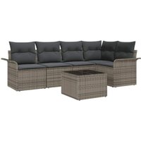 Vidaxl - Garden Sofa Set 6 pcs 242.5 x 132.5 x 85 cm Poly rattan