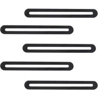 5 Pieces Perforated Plate Angle Brackets Adjustable Stainless Steel Flat Connectors, Metal Reinforcement Plate, for Repairing Wood and Furniture