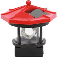 005 Red Hanging Tower led Solar Rotating Light
