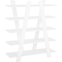 Beliani - Modern Scandinavian Living Room Bookcase Bookshelf White Escalante