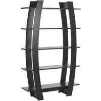 Beliani - Modern Bookshelf 5 Tiers Tall Open Shelves Engineered Wood Black Kener