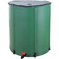 Dewdat - 50 Gallon Folding Rain Barrel Water Collector Green