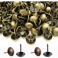 Cyslmuk - 500 Pieces Upholstery Nails, Heavy Duty 17X11 mm Bronze Decorative Upholstery Nails Retro Nail diy Upholstery Nails for Furniture Sofas