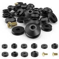 Odipie - 58-Piece Faucet Washer Set – 28 Flat Faucet Washers, 24 Conical Washers with 6 Brass Screws, Rubber Gasket for Bathroom Faucet Repair