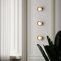 5W led Wall Light Modern Wall Lamp Smoke Gray Round Shaped Sconce Wall Light Warm White Light 3Pcs