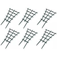 6 Pack Heavy Duty Plastic Potted Climbing Trellis Overlapping for Garden Patio Flowers Vegetables