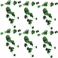 Leaf - 6 x 100cm Artificial Hanging Trailing Monstera Plant