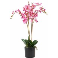 Leaf - 60cm Design uk Realistic Artificial Orchid Flower Display in Pot
