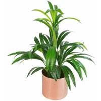 Leaf - 65cm Artificial Bamboo Shrub with Brushed Copper Planter