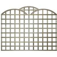 Premier Garden Supplies - 6ft x 4ft Triple Dome Standard Trellis Panel