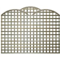 Premier Garden Supplies - 6ft x 4ft Triple Dome Privacy Trellis Panel