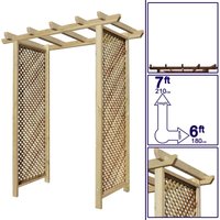Premier Archway 7ft x 6ft Privacy Diamond Trellis Sides