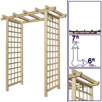 Premier Garden Supplies - Premier Archway 7ft x 6ft Standard Square Trellis Sides