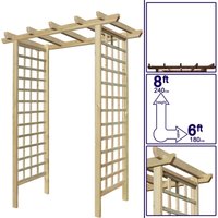Premier Garden Supplies - Premier Archway 8ft x 6ft Standard Square Trellis Sides