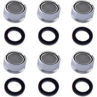 Tinor - 6Pcs Faucet Filter Water Saving Accessories Aerator Spray Regulator Kitchen Bathroom Aerator Filter
