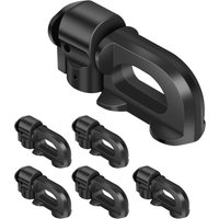 6PCS L-Track Double Stud Tie Down Fitting, Used with L-track rail for truck bed, trailer cargo control, pickup, RV, ATV, heavy-duty steel bearing