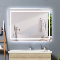 Acezanble - 700x500 Illuminated Bathroom Mirrors with led Lights,Wall Mounted,IP44,Vertical or Horizontal