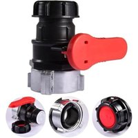75mm DN50 Ton IBC Water Tank Ball Valve, Acid and Alkali Resistant Garden Irrigation Water Tank Adapter (60mm Coarse Outlet Thread)