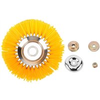 8 Inch Universal Grass Trimmer Head Nylon Wire Wheel Brush Weeder Rotary Weed for Garden Lawn