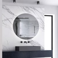 Biubiubath - 700mm Round Circle Bathroom Mirror with Lights Anti-fog,Memory Function,Dimmable brightness