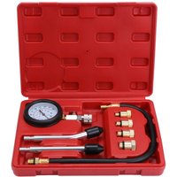 9-Piece Gasoline Engine Compression Tester Kit - RWKit for Compressor
