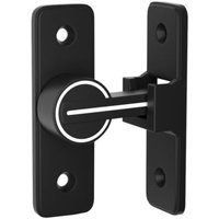 (90 Degrees) Luminous Interior Sliding Door Lock, 90° Flip Latch Hook for Door, Window