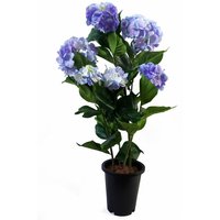 90cm Artificial Hydrangea Plant Blue with 200 Flowers