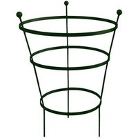 Garden Pride - 62cm Tall Peony Cage Plant Support - Plastic Coated in Black - Single
