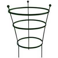Garden Pride - 62cm Tall Peony Cage Plant Support - Plastic Coated Green - Single