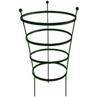 Garden Pride - 92cm Tall Peony Cage Plant Support - Plastic Coated Green - Single