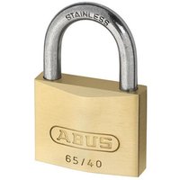 Abus - 65IB/40mm Brass Padlock Stainless Steel Shackle Twin Pack