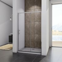 1200mm Sliding Shower Enclosure 5mm Glass Screen Reversible Cubicle Door 1850H - Acezanble