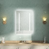 Acezanble 600x800mm Cold White Light Bathroom LED Mirror with Anti-fog, Memory Function, Wall Mounted,IP44,Vertical or Horizontal