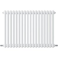 Acezanble - Horizontal Traditional Cast Iron Style Radiator 600x830mm 2 Column White