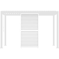 Adjustable louver panel 130cm for Triomphe pergola 4x3m white