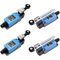Adjustable stroke switch, 4 pieces momentary stroke switch, momentary limit switch, metal limit switch, limit torque actuator, waterproof,