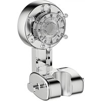Adjustable Suction Cup Shower Head Holder – Heavy Duty Suction Cup Wall Mount for Shower Hose (Silver)