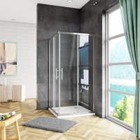 800x800x1850mm Square Corner Entry Shower Enclosure