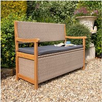 Alderley Storage Bench Natural Weave - Rowlinson