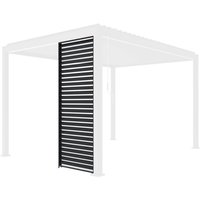 100cm aluminium shutter for Triomphe louvered pergola, Shutter, Anthracite, 93x6x238 cm