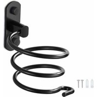 Aluminum Wall Mount for Hair Dryer (Black)