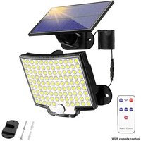 106 led Outdoor Solar Lights with Motion Sensor, IP65 Waterproof, 120° Beam Angle, Solar Wall Light - Alwaysh