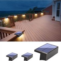 3 Pieces Outdoor Solar Garden Light, 8 Modes Outdoor Solar Light with White and Colorful Light, IP65 Waterproof Outdoor Garden Decoration for