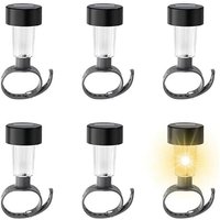 Solar Lights for Above Ground Pool, Solar Lights Around the Pool - 6 Solar Lights for Above Ground Pool - Pool Enclosure Decor, Brightness Waterproof