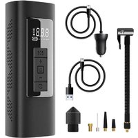 6000mAh 150PSI Car Air Compressor Portable Electric Inflator for Bicycle, Motorcycle, Balls With Flashlight, Emergency Light and Power Bank - Alwaysh