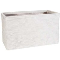 1 x Amalfi Trough Light Grey Stone Effect Trough Long Flower Planter