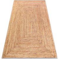 Rugsx - andre 1017 washing carpet Braid anti-slip - beige beige 80x150 cm